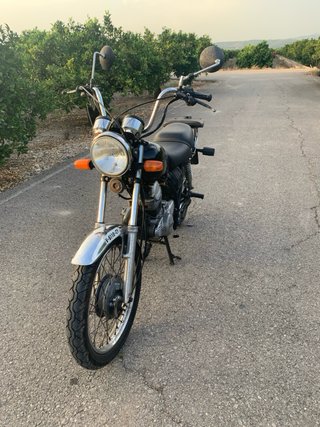Yamaha sr250 chopper Moto Negra