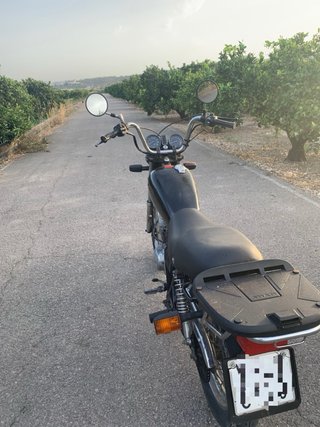 Yamaha sr250 chopper Moto Negra