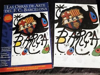 Joan Miró F.C. Barcelona 75 Aniversario Firmada nu