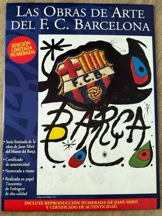 Joan Miró F.C. Barcelona 75 Aniversario Firmada nu