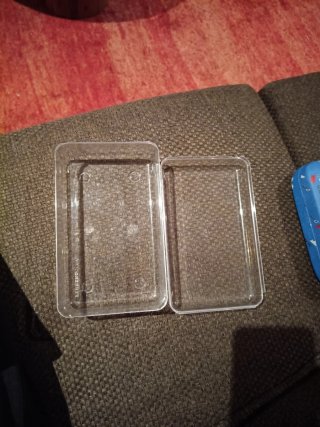 Caja mediana de cristal para guardar cosas
