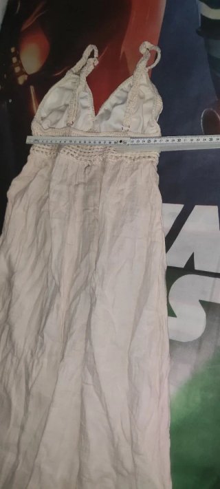 Vestido XS largo bohemio SHEIN beige