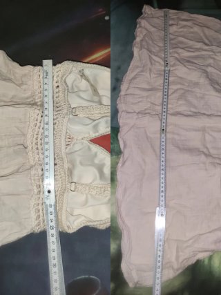 Vestido XS largo bohemio SHEIN beige