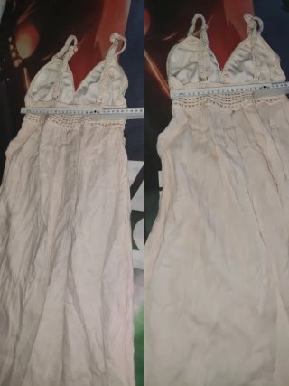 Vestido XS largo bohemio SHEIN beige
