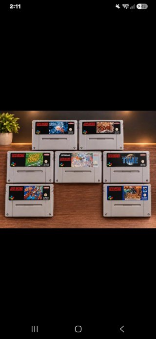 Lote 7 Videojuegos Retro Super Nintendo SNES
