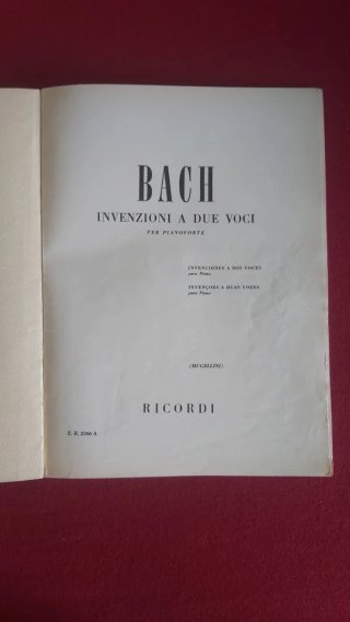 Bach Partiture Invenzioni