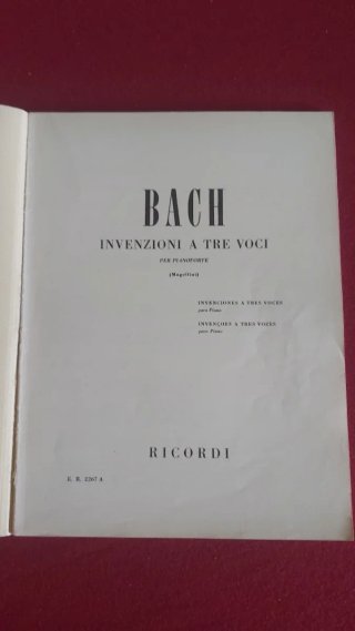 Bach Partiture Invenzioni