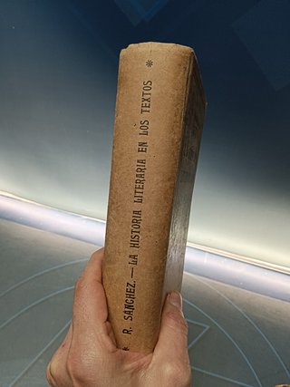 libro, La Historia Literaria en los Textos - 1933 - Primera edición - Jose Rogerio Sanch