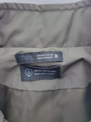 Chaqueta Zara Verde Talla S