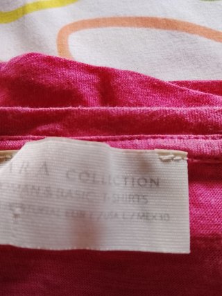 Camiseta manga corta cuello en v