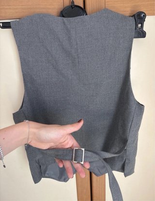 Gilet grigio Pull&Bear