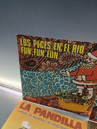 Lote 6 eps, vinilos, discos 7", infantiles, La pandilla, villancicos, El ratón cotolito...