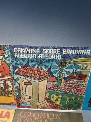 Lote 6 eps, vinilos, discos 7", infantiles, La pandilla, villancicos, El ratón cotolito...