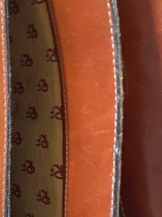 Pochette in vera pelle vintage marrone