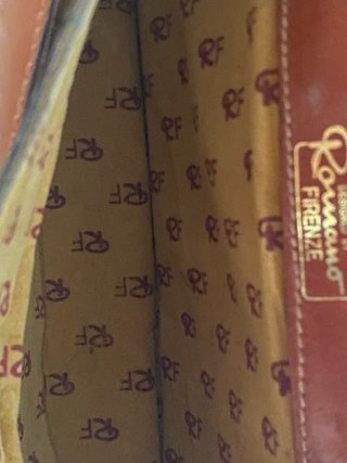 Pochette in vera pelle vintage marrone