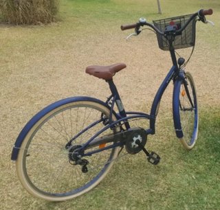 Bicicleta Paseo B'Twin Azul