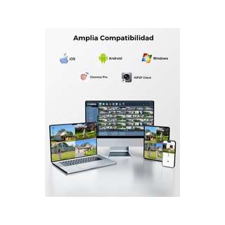 Ctronics cámara vigilancia exterior 4K color