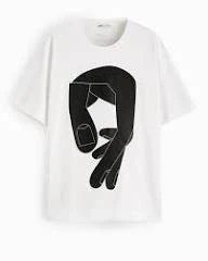 Zara Man x Sebastian Curi T-shirt Bianca