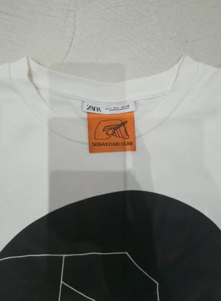 Zara Man x Sebastian Curi T-shirt Bianca