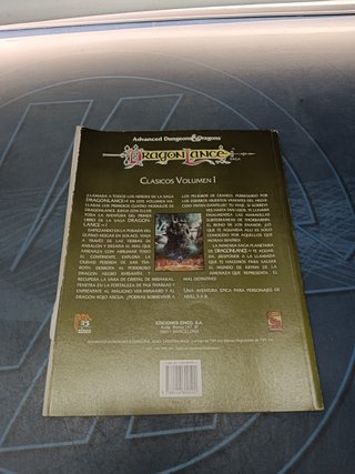 libro , CLASICOS DE LA DRAGONLANCE VOLUMEN I, 4 MODULOS ROL ADVANCED DUNGEONS & DRAGONS ,ZINCO, 4 aventuras oficiales