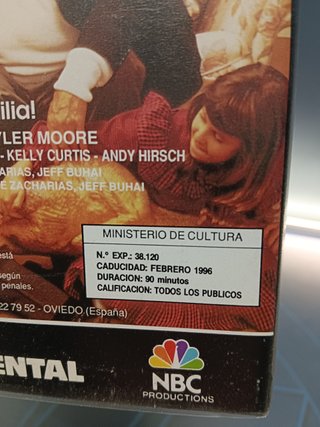 VHS - JO QUE FAMILIA - TONY CURTIS, MARY TYLER MOORE, JOSEPH BOLOGNA