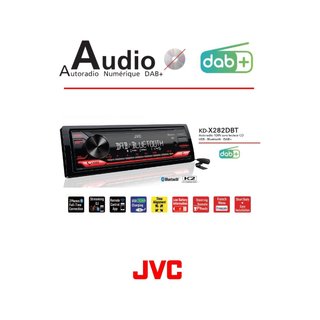 - JVC KD-X282DBT radio coche USB con Bluetooth