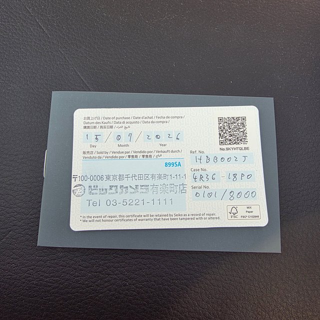 SEIKO HBB002J JDM PADI 60 ANIV. 0101/8000 1 DE 700
