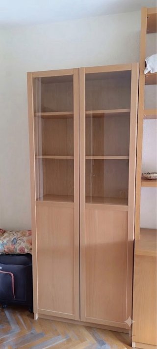 Vitrina/Estantería Cristal Madera
