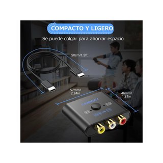 CAMWAY B0DCJ84SVN Adaptador AV a HDMI 1080P con