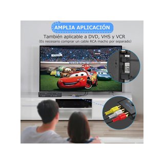 CAMWAY B0DCJ84SVN Adaptador AV a HDMI 1080P con