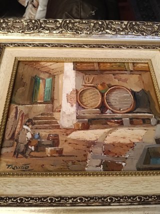 Cuadro al óleo Treviño