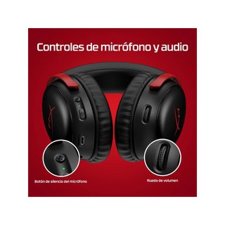 HyperX Cloud III Wireless auriculares gaming rojo