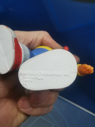 FIGURA de goma, 11 cm. EPI ,BARRIO SESAMO MUPFETS, APPLAUSE
