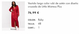 Vestido talla EU-48