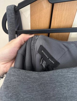 Vestito corto grigio