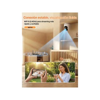 Tenda B09M2D69ZC Cámara Vigilancia WiFi 6 2K 360°