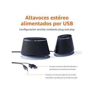Amazon Basics altavoces ordenador usb sonido