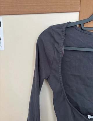 Bershka Maglia Manica Lunga Nera