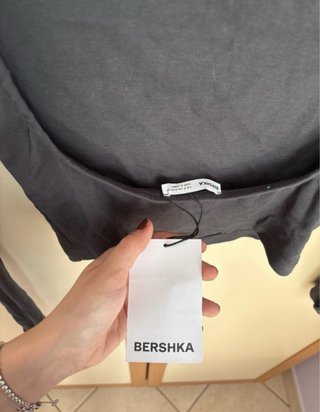 Bershka Maglia Manica Lunga Nera