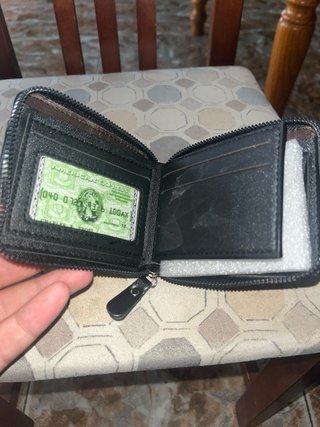 Cartera Marrón Cremallera