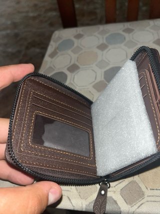 Cartera Marrón Cremallera