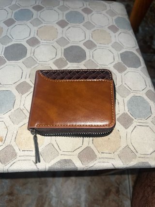 Cartera Marrón Cremallera