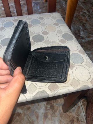 Cartera Marrón Cremallera