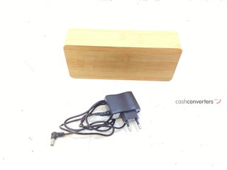 reloj sobremesa wooden clock led