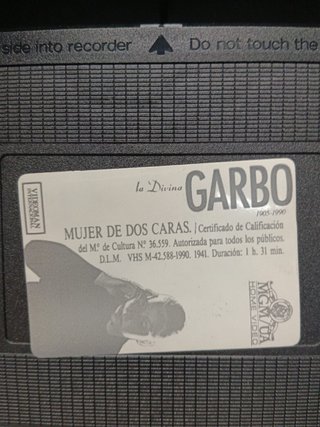 VHS - film in VIDEO, LA DONNA DALLE DUE FACCE, GRETA GARBO