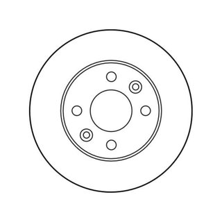TRW Automotive DF1013 disco freno macizo barnizado