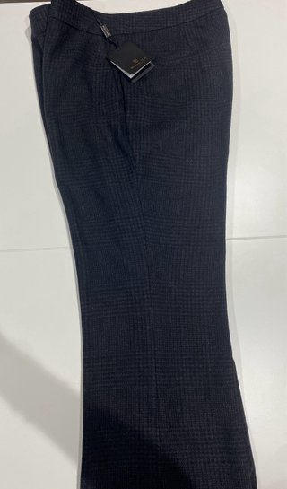 Pantalón de cuadros azul/grisaceo de Massimo Dutti