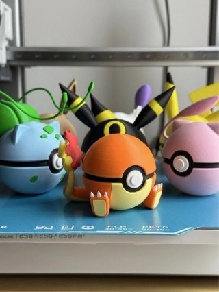Pokébola Charmander Coleccionable 3D