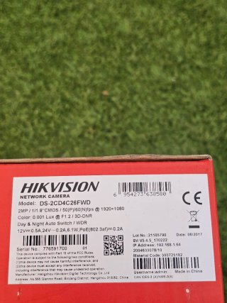 Cámara IP Hikvision Smart IPC 2MP