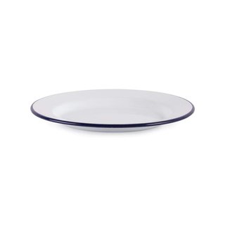 Olympia plato esmaltado retro azul 245 mm